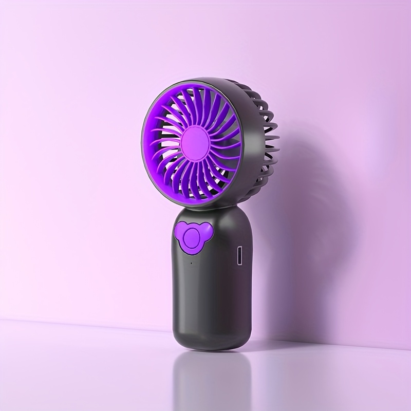 1 Mini Fan with Three Wind Speeds and Lanyard, Available in Various Colors, Party Gift
