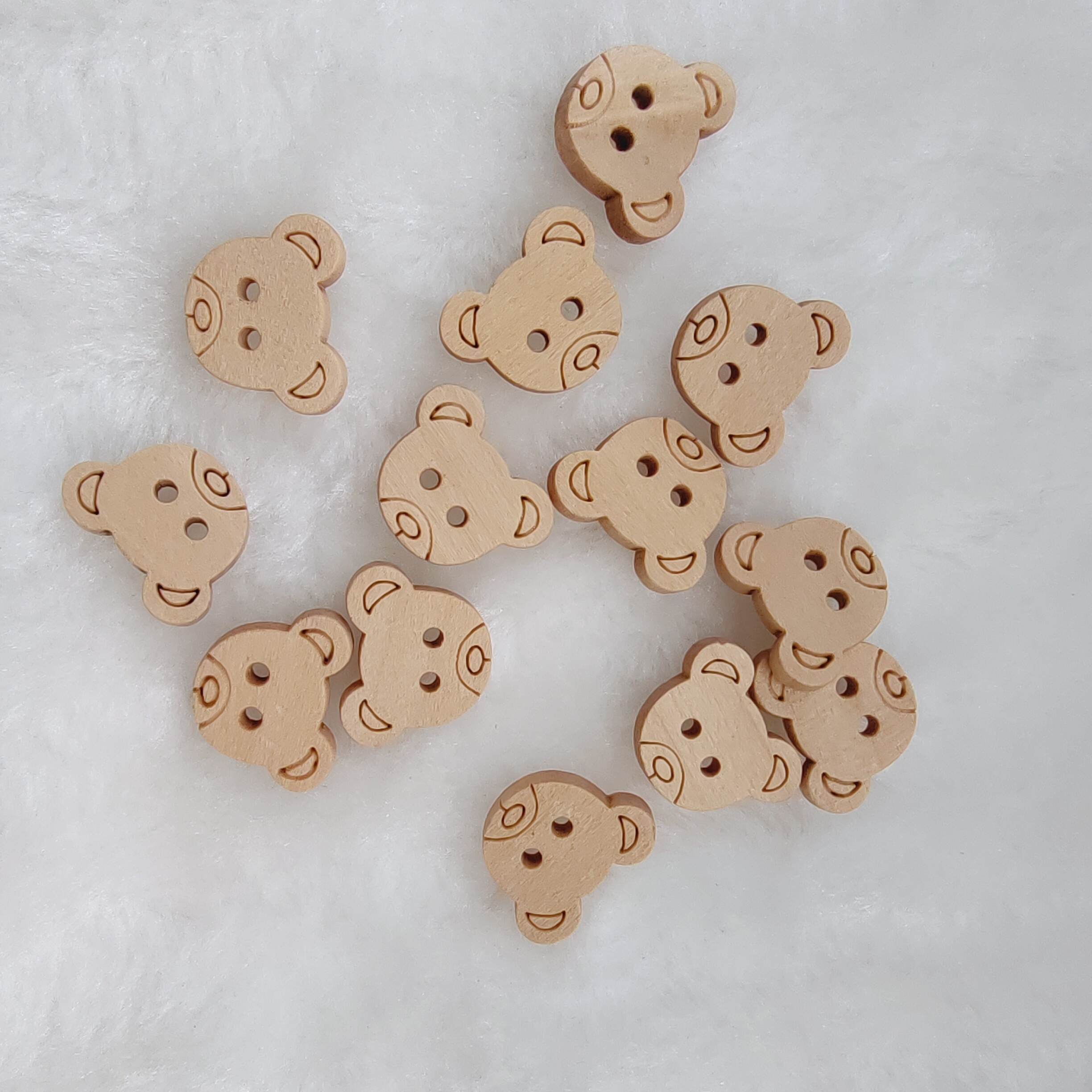 

Creative Shaped Wooden Button Wooden Bear Shirt Button Bear Button 1.3cm/1.8cm/2.1cm Sizes Multi- Clothing Shoes Hats Accessories