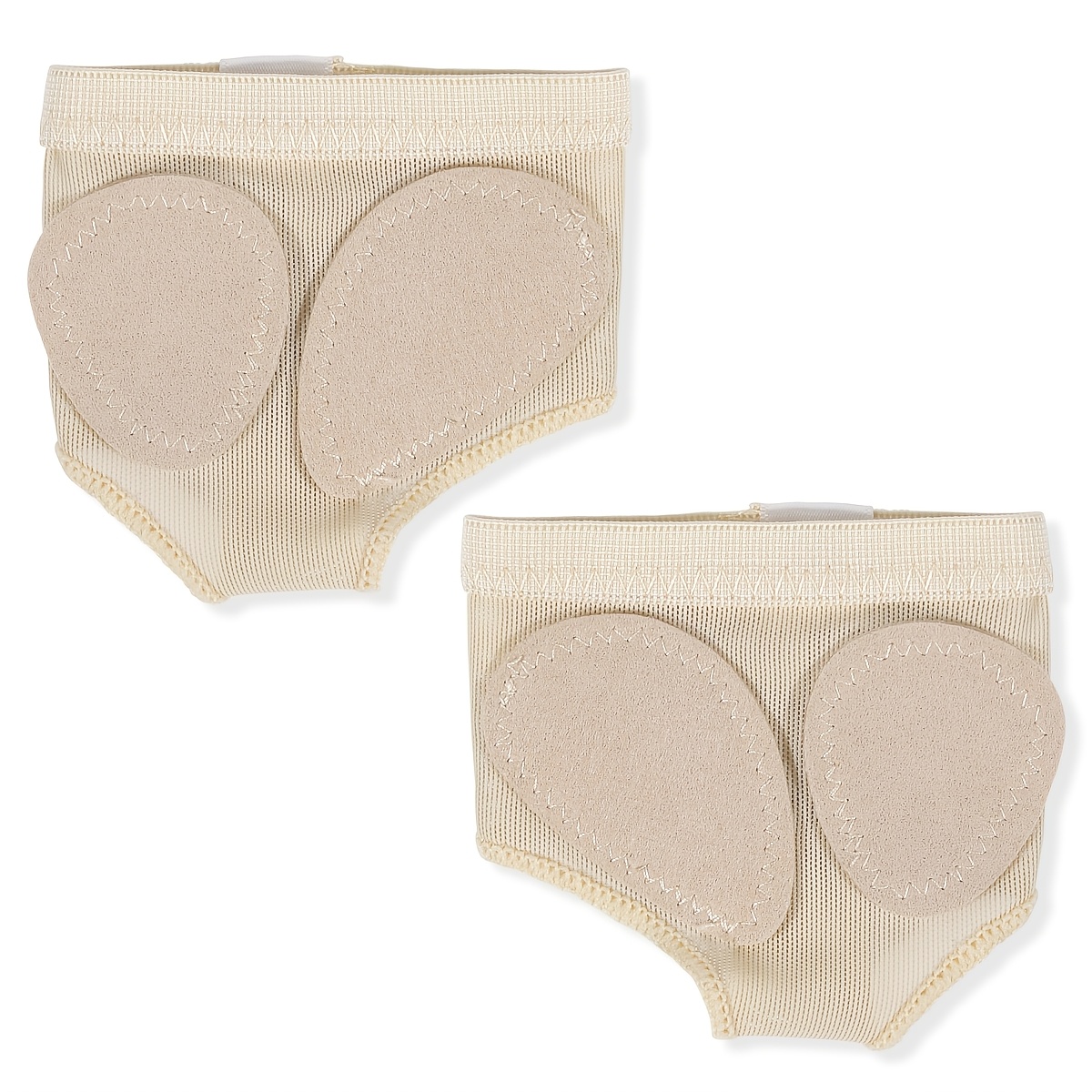 TEMU 1 Paire de coussinets respirants pour l'-pied, coussinets pour les orteils de gymnastique et de danse , protection pour les soins des pieds pour