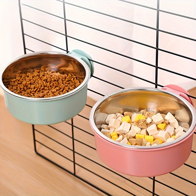 

Stainless Steel Dog Bowl - Anti-tip, Cage-mountable Pet Feeder For Food & Water Dog Water Bowl Dog Food And Water Bowl Set