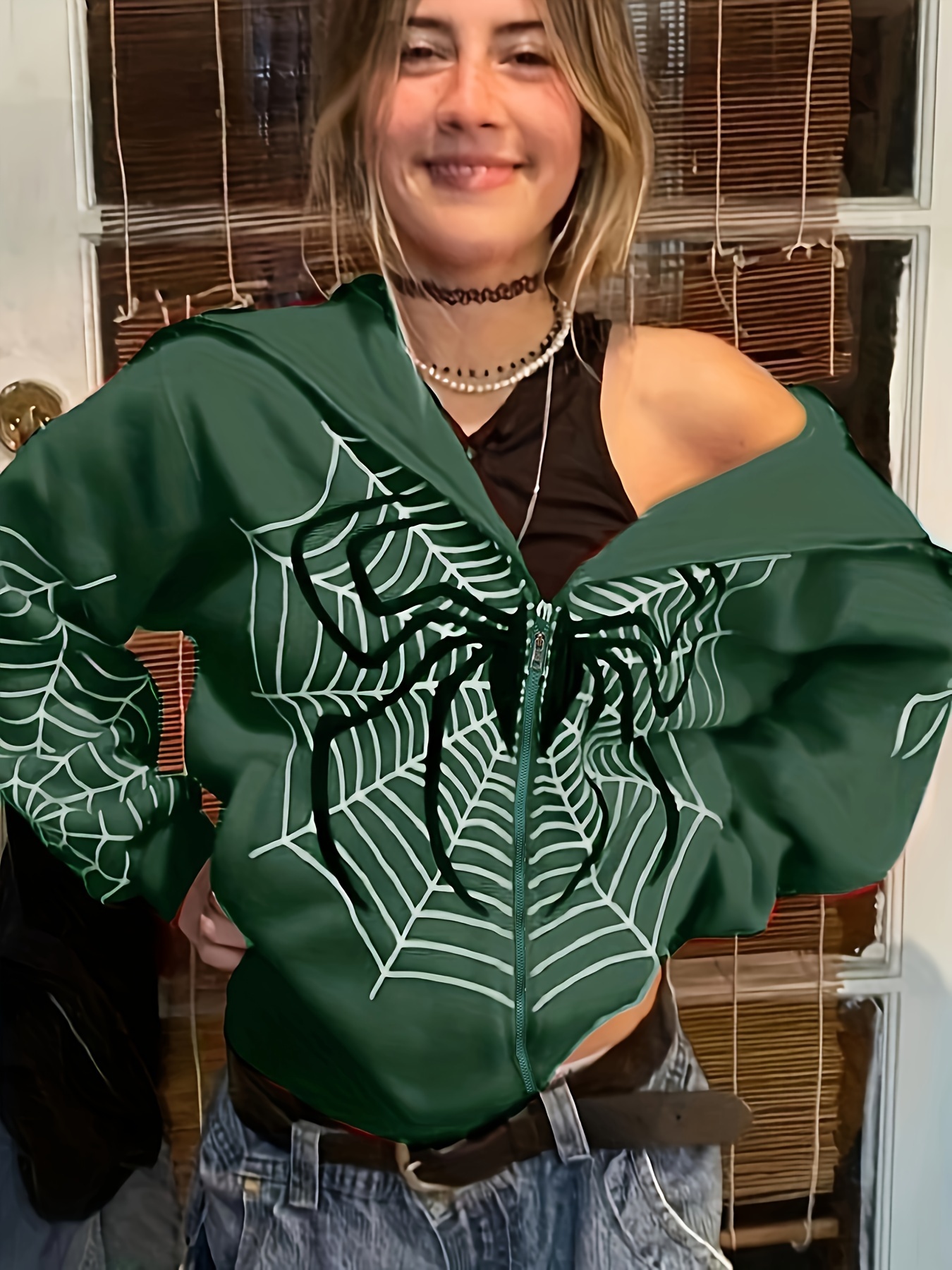 Spider Web Hoodie - Free Shipping For New Users - Temu United Kingdom