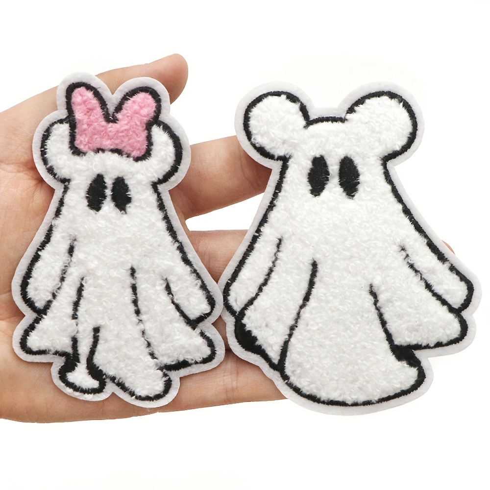 

5pcs Halloween Chenille Iron-on Patches, Embroidered For Clothing And Accessories