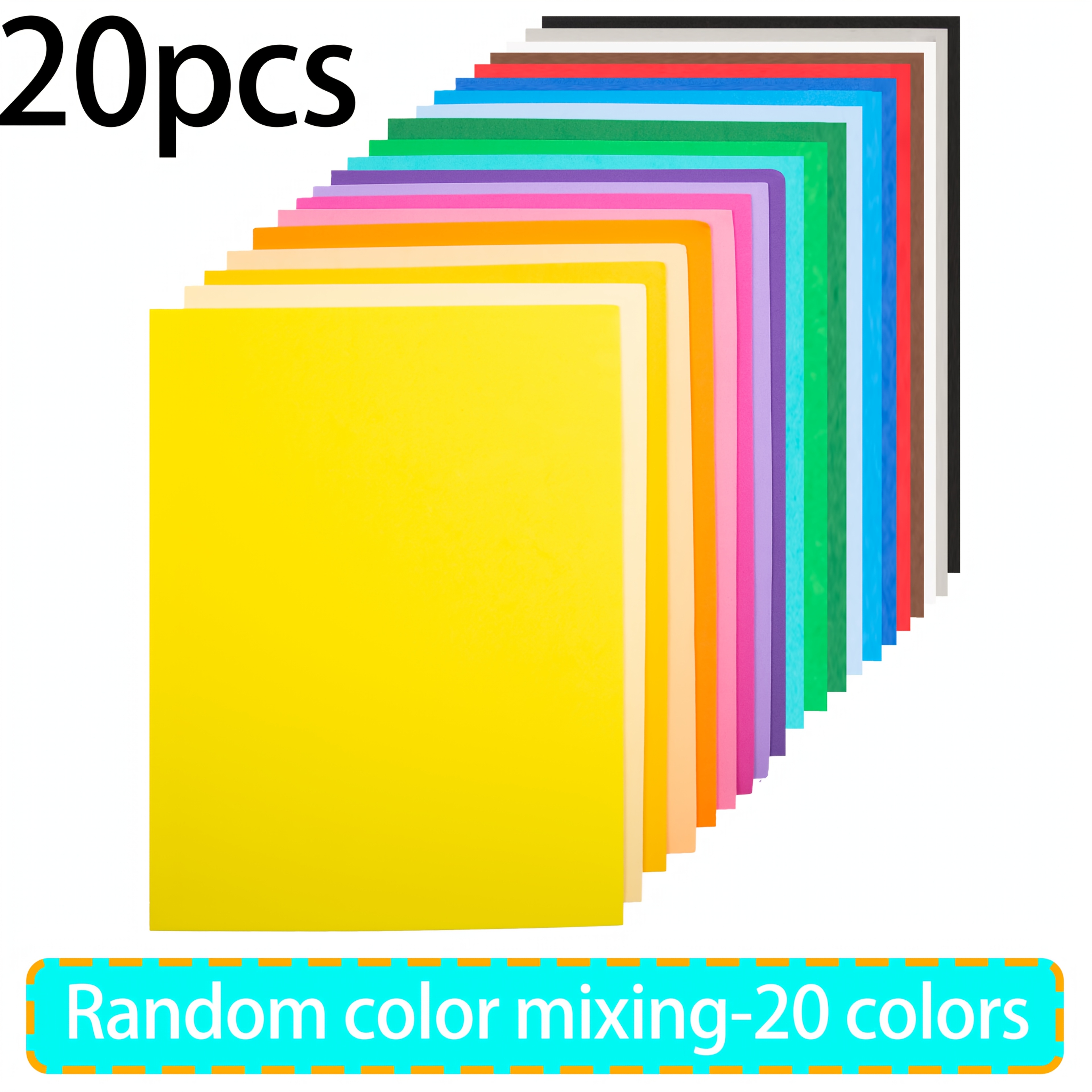 E-shop 10 Stk., 20 Stk. Schaumstoffplatten, 10, 20 verschiedene Farben, 9 x 12 Zoll, 2 mm Dicke, für Kunst und Handwerk, Schaumstoffpapier für Cosplay