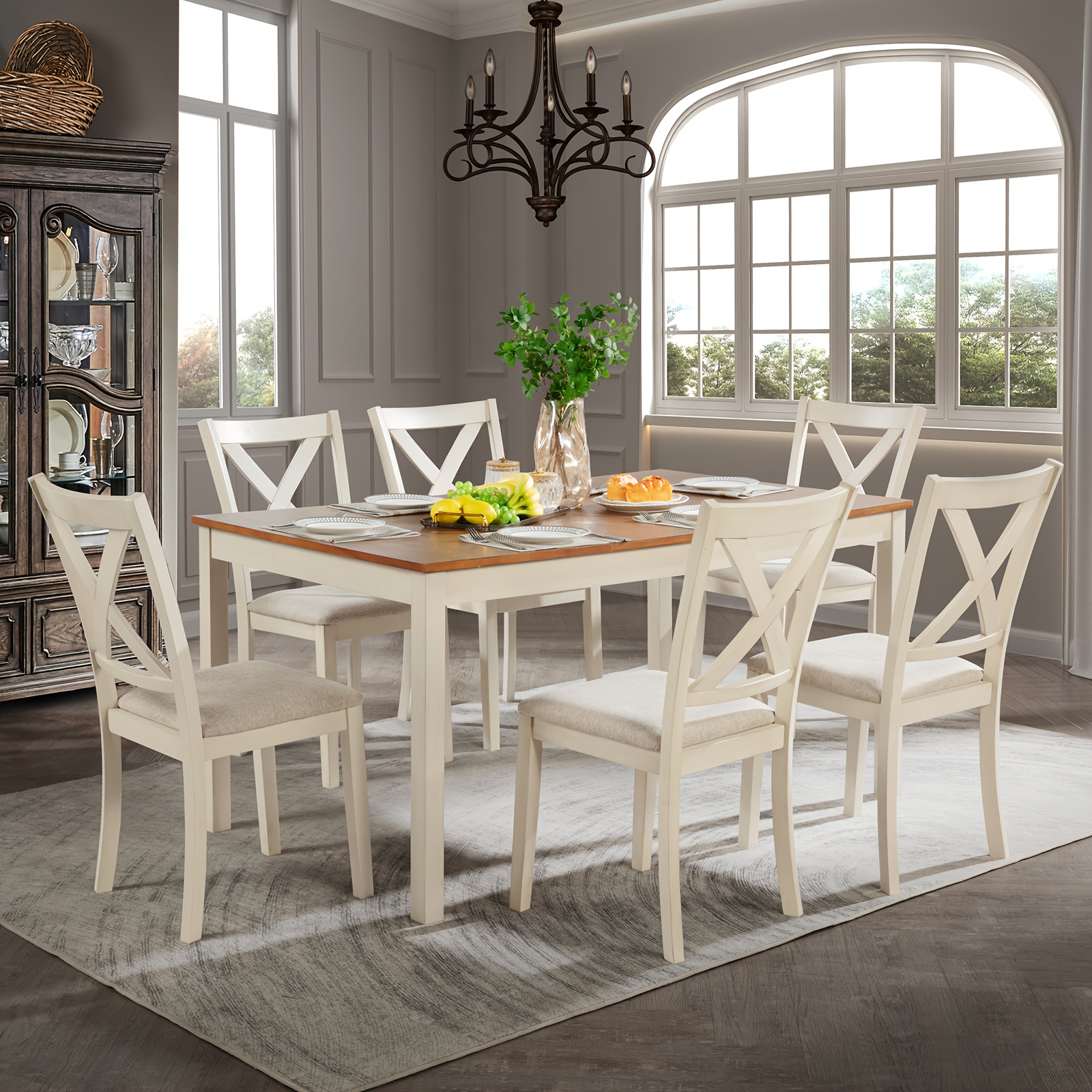 dinner table with chairs sold on Temu United States