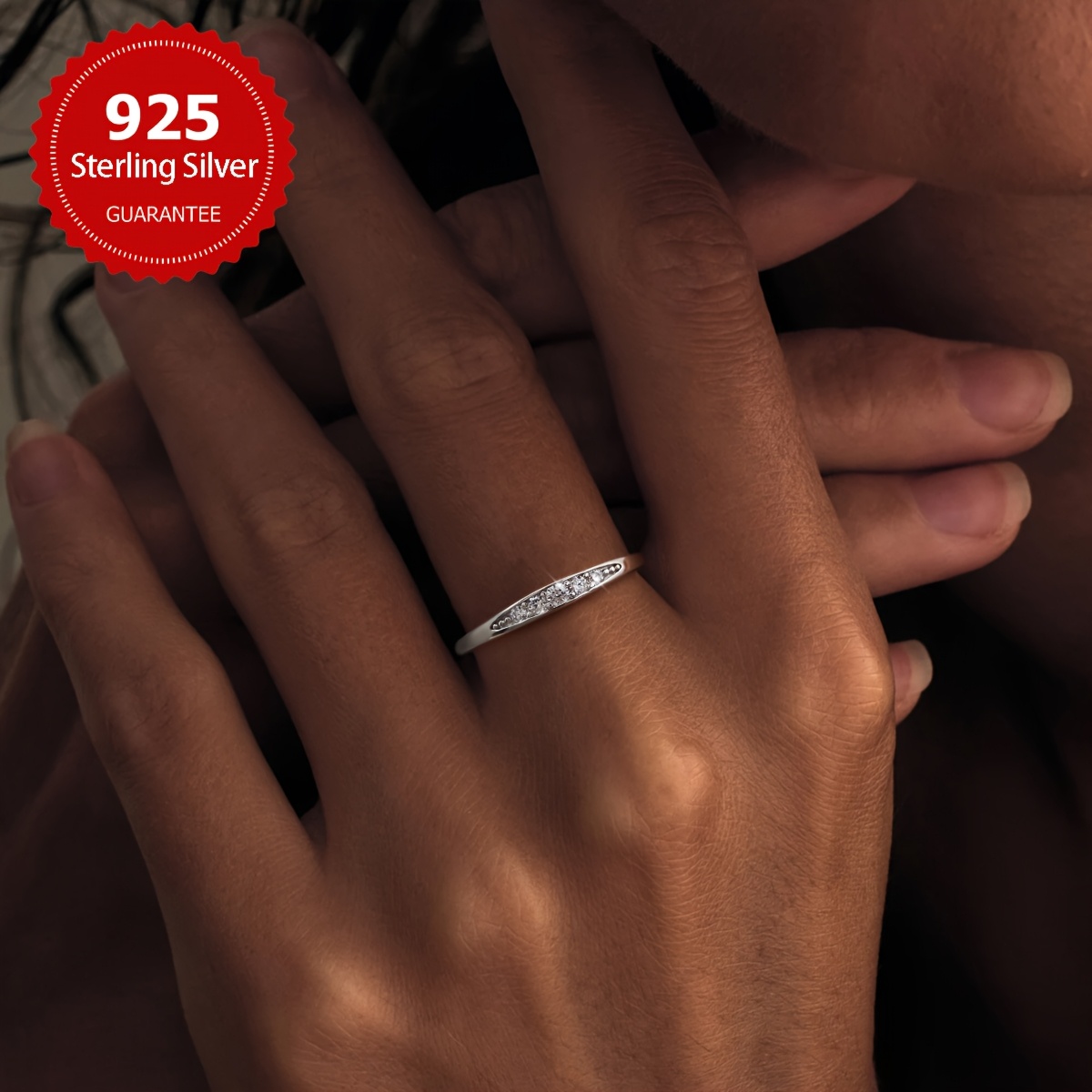 1pc S925 Sterling Silvery Engagement Wedding Band Rings Easy Plain Ring Design Women'S Fashion Gift Wedding Anniversary Valentine'S Day Birthday Women Jewelry Exquisite Gift Wedding Season Jewelry Anniversary Stackable Promise Ring