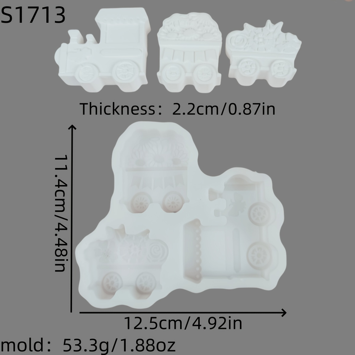 Image of Resin Casting Molds For 3d Fire Truck Decorations, Candle Silicone Molds, Plaster Ornament Silicone Molds, Silicone Molds For Home Decor, Epoxy Resin Molds 53.3 S1713