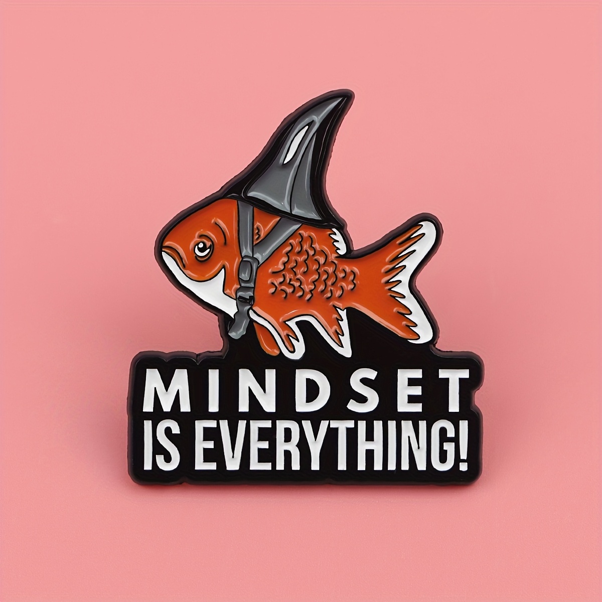 Image of Mindset Is Everything! Lapel Enamel Pins And Brooches Badge Pins For Backpacks Bags Backpack Cool Decoration Friend For Gifts 1pc