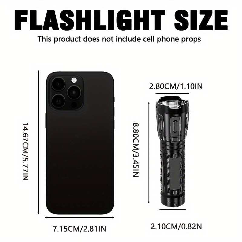 1pc/2pcs/3pcs Mini Flashlight Pocket Torch USB Rechargeable Home Gadget Led Flash Light for Outdoor Camping Emergency Lantern