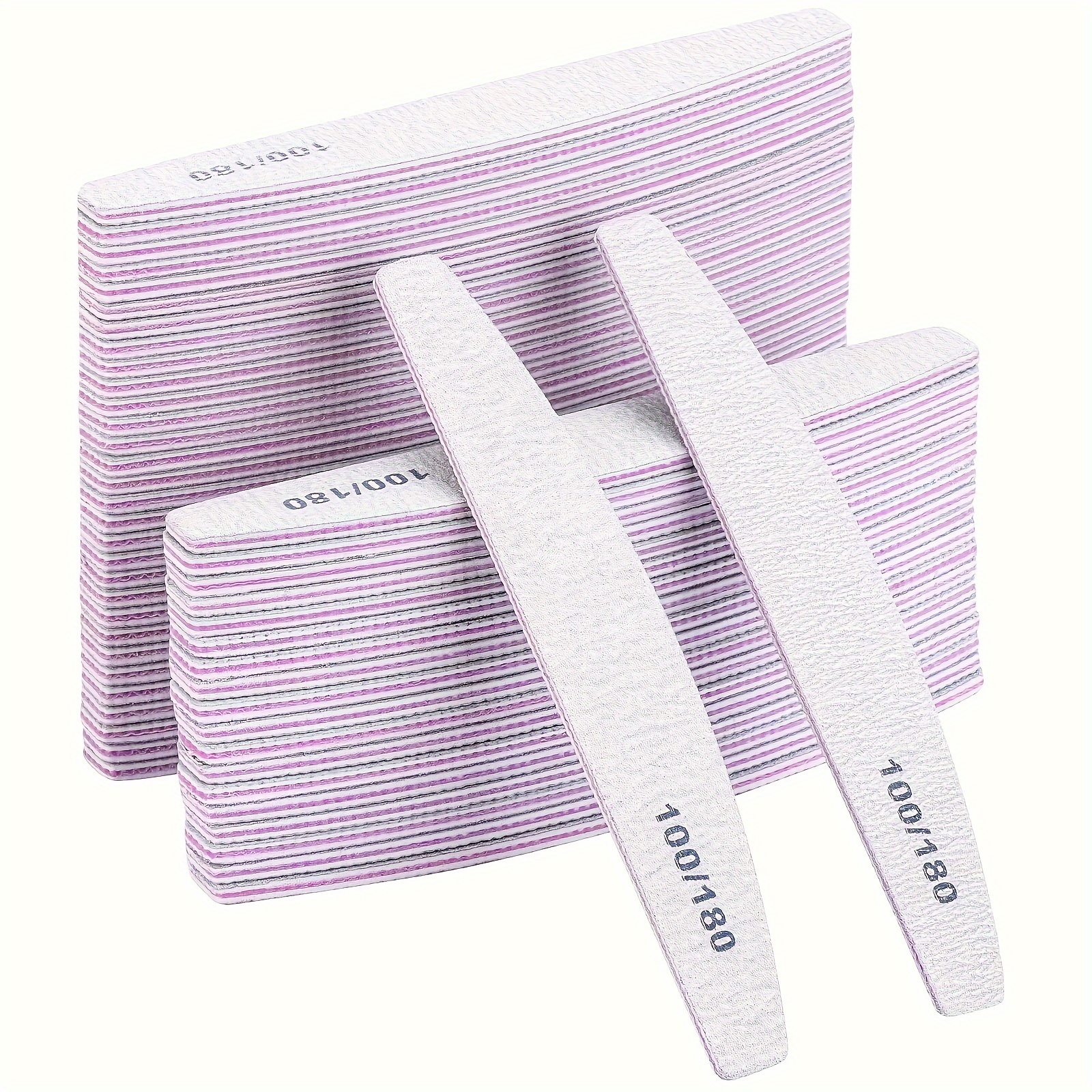 

2 Sided File Set, /180 , Unfragranced, Tool For Manicure, & , Buffing & Filing, Reusable , Washable, Storage Bag