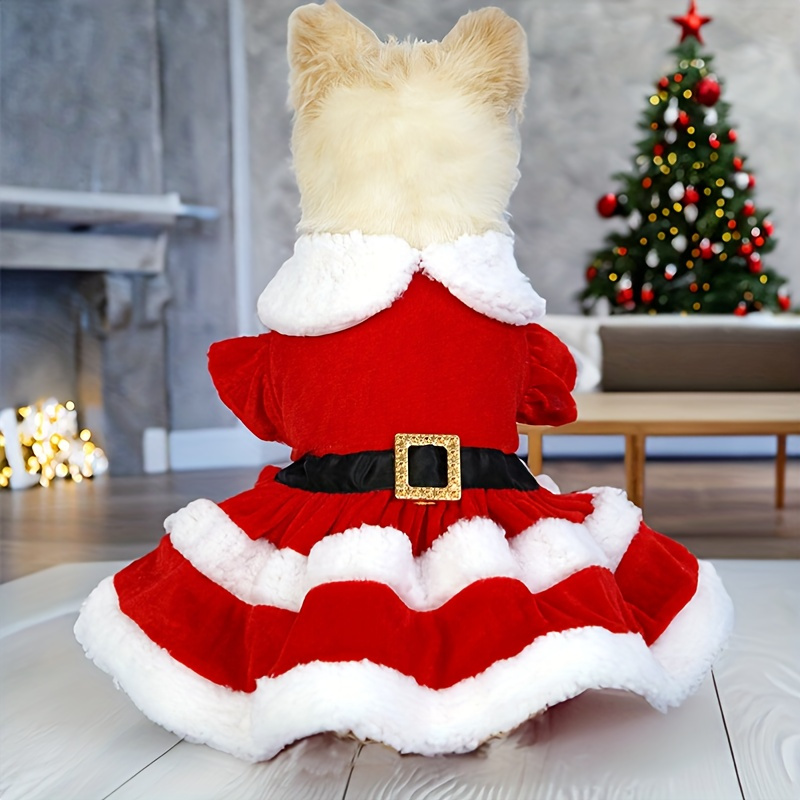 christmas dresses for puppies Santa Christmas Dog Party Dresses | Poshdoglife.com