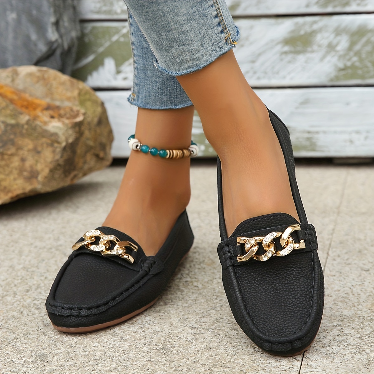 chaussures plates élégantes couleur femmes chaussures Temu France