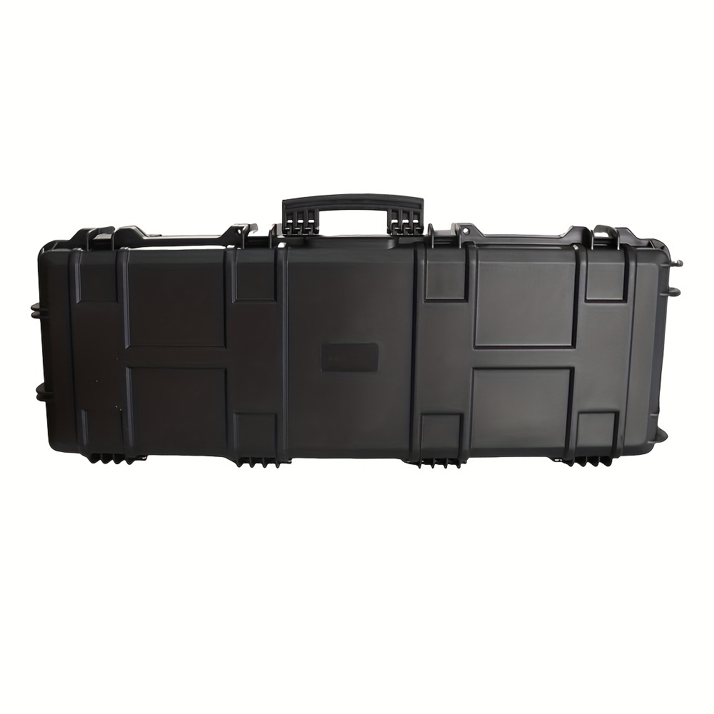   heavy duty rolling tool case black pp portable equipment box with handle multiple compartments wheels for   ideal for tools and supplies tool storage case modern tool case   construction