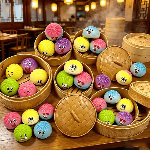 5 10pcs of stuffed buns with internal toys as a gift toy combinations school and birthday gifts slow rebound material for squeezing indoor and outdoor party gifts competitive fun and entertaining activities suitable