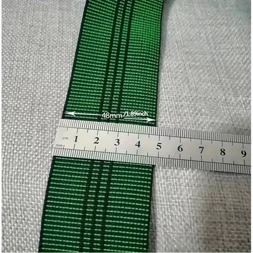 1pc heavy duty nylon sofa chair webbing green black striped stretch band suitable for armchair rocking chair dining chair seat cushion replacement backrest elastic furniture strap