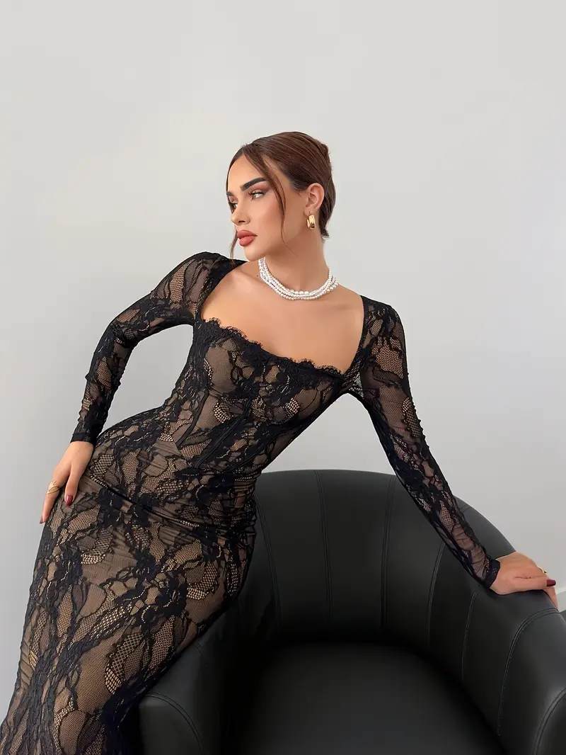 elegant womens spring summer new lace stitching - Temu Oman elegant womens spring summer new lace stitching - Temu Oman