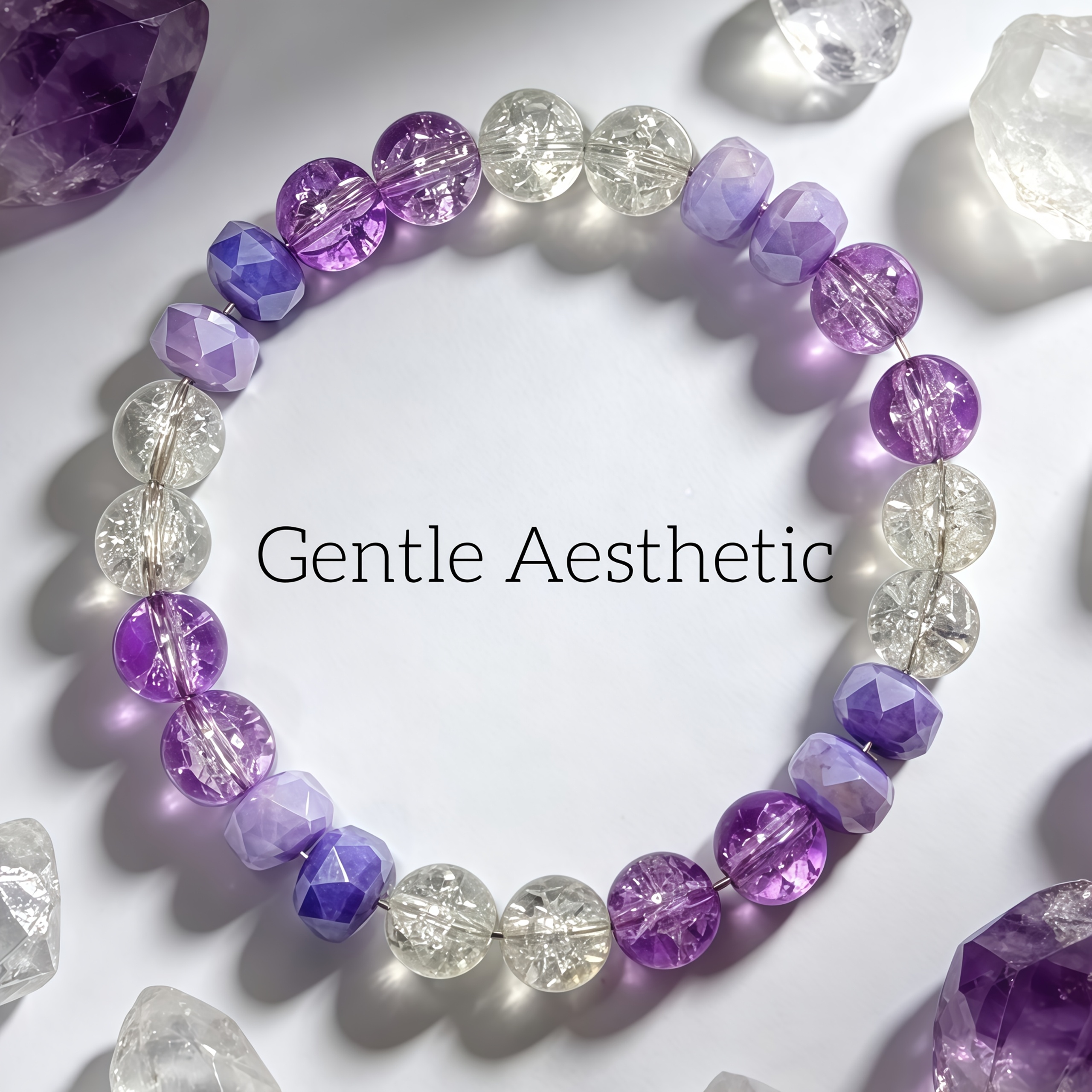 TEMU 1pc Elegant Lavender Purple Bead Bracelet, Fashionable Easy Accessory, Casual Jewelry|fashionable Easy Bracelet