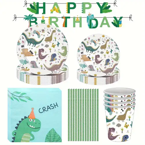 Dinosaur Theme Birthday Party Set
