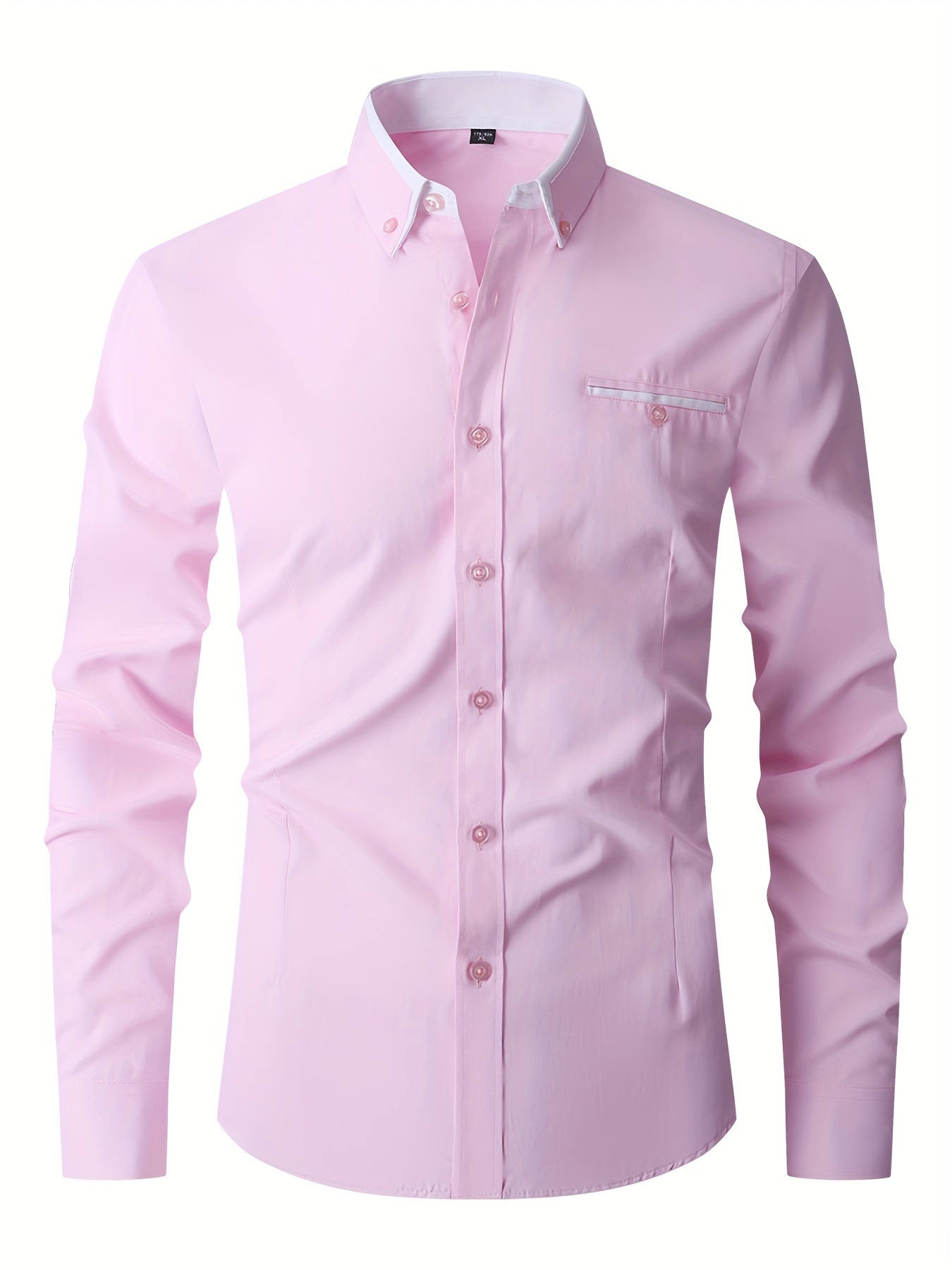Chemise À Manches Longues Pour Homme, Idéale Pour Les Occasions Formelles Et Professionnelles, Cadeau Parfait Pour Les Hommes détails 10