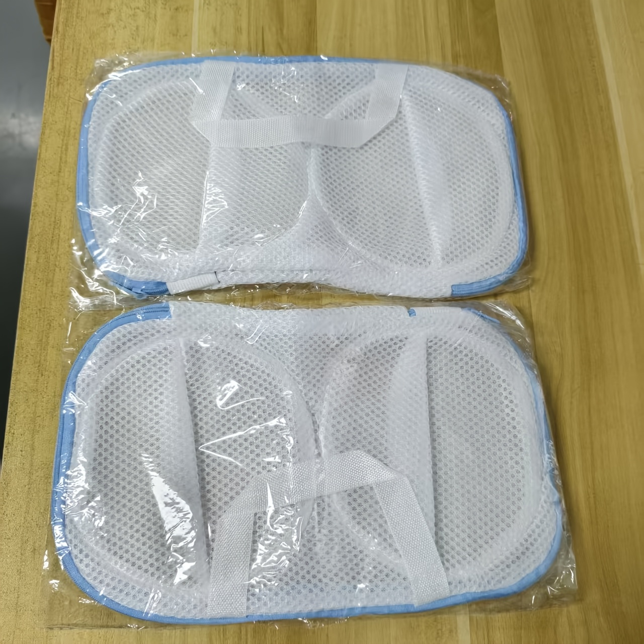 TEMU Juego de 2 bolsas de malla resistentes para lavar ropa interior - a malla, cierre de cremallera, aptas para ropa , diseño , material, juego de 2