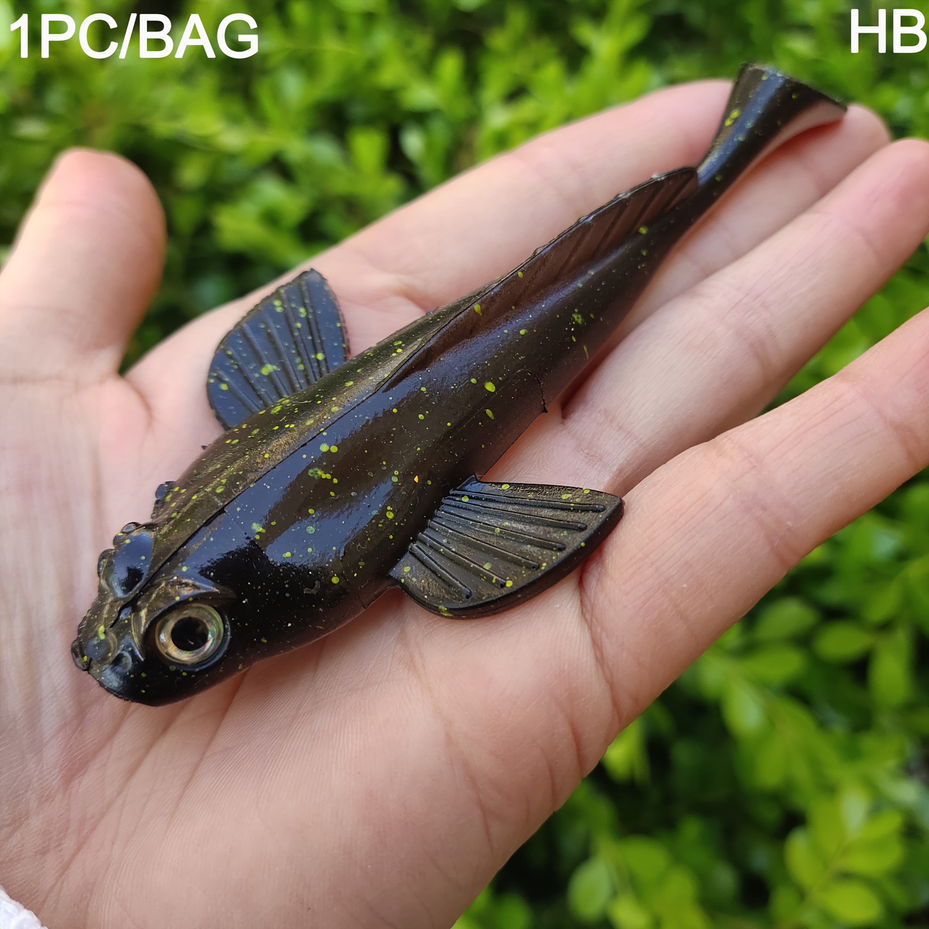 E-shop ., Black Crappie T-Tail High Simulation Köder Weichköder, Köder im Fischköder-Design, Köder Kunstköder