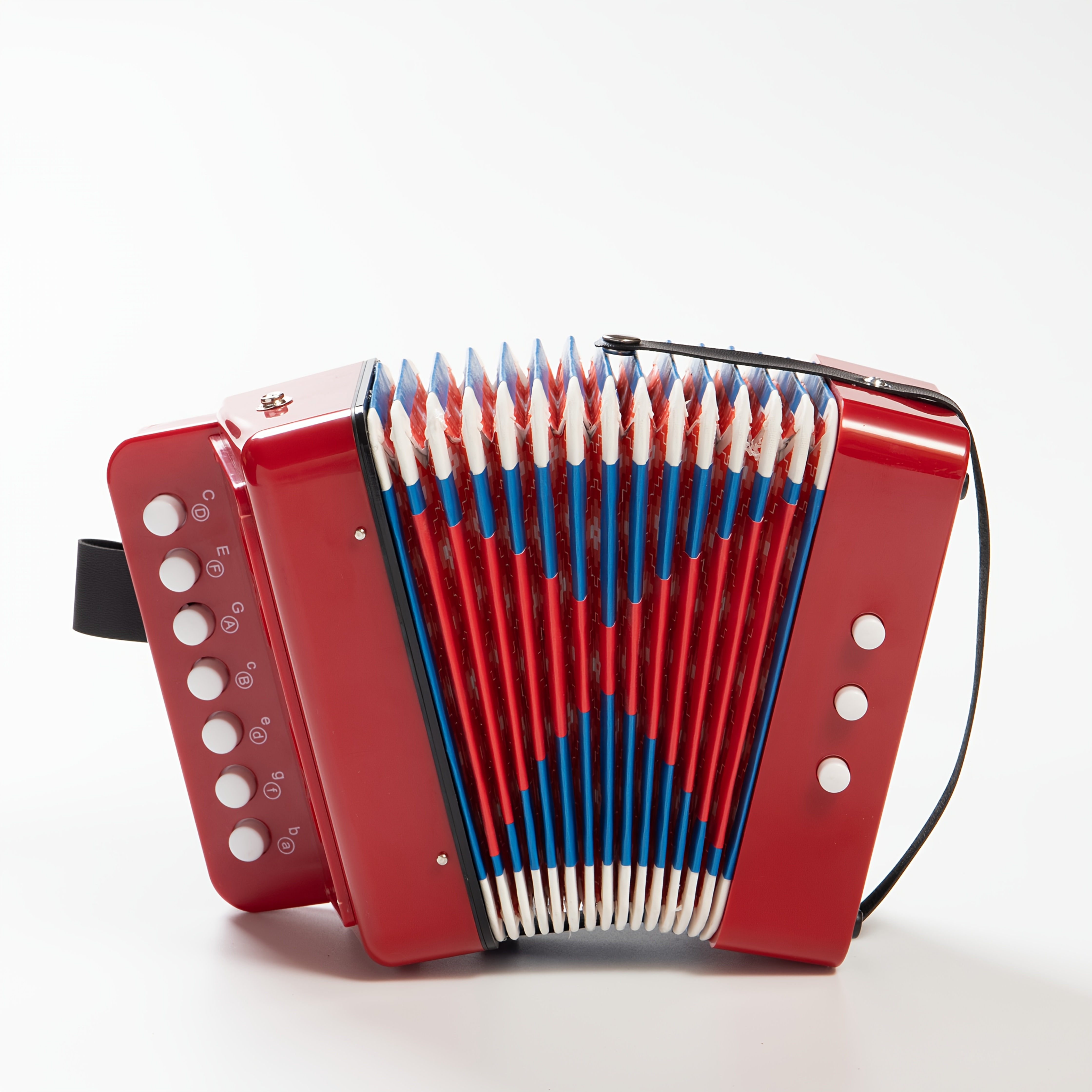 E-shop Mini-Akkordeon, 10-Tasten-Bedienung, leicht, geeignet für erwachsene Anfänger, kleines Musikinstrument zum Lernen – perfektes Weihnachtsgeschenk