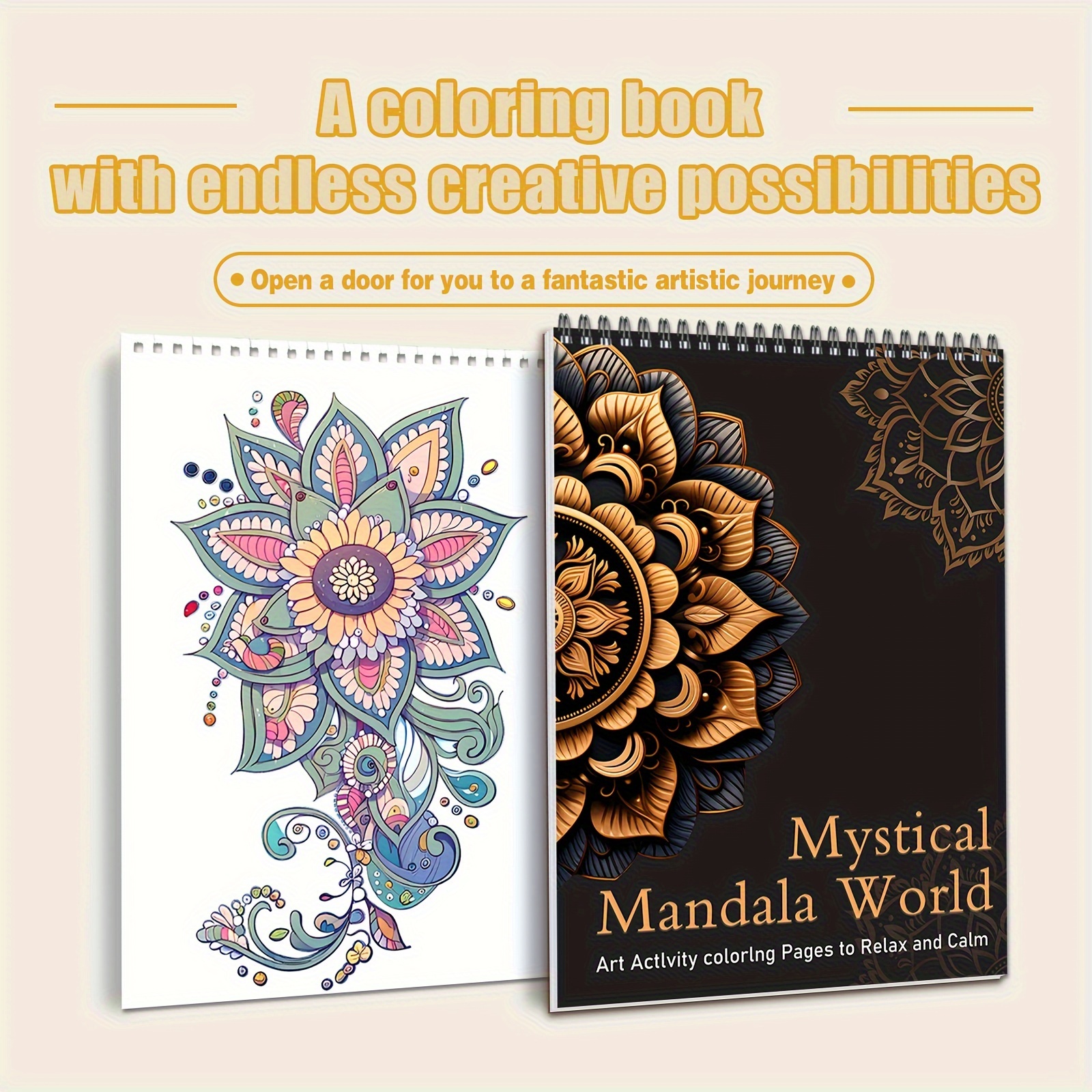 

Mystical Coloring Book - Relax & Emotional Wellness, Ideal Gift For New Year, Valentine's, Halloween, Easter | Endless Creative , Artistic Journey Design