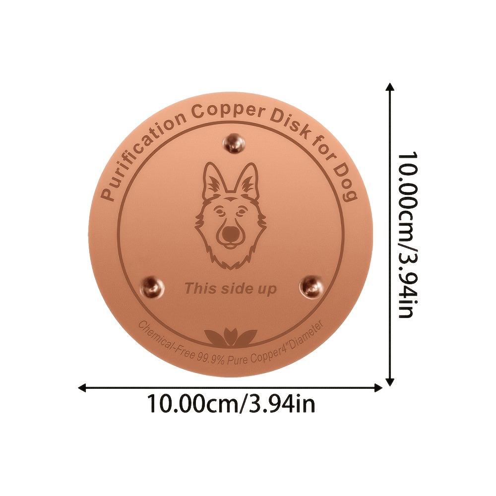TEMU Bol filtre à eau pour animaux en cuivre, conçu avec un support à trois points, fabriqué en cuivre pur à 99,9 %. Convient à tous les types