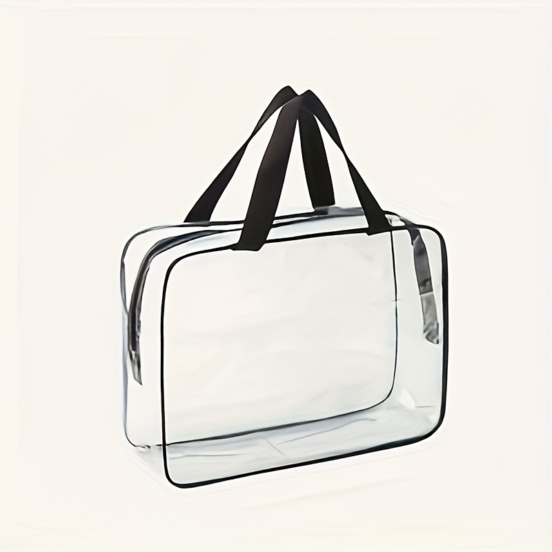 grand sac rangement en plastique transparent fermeture Temu