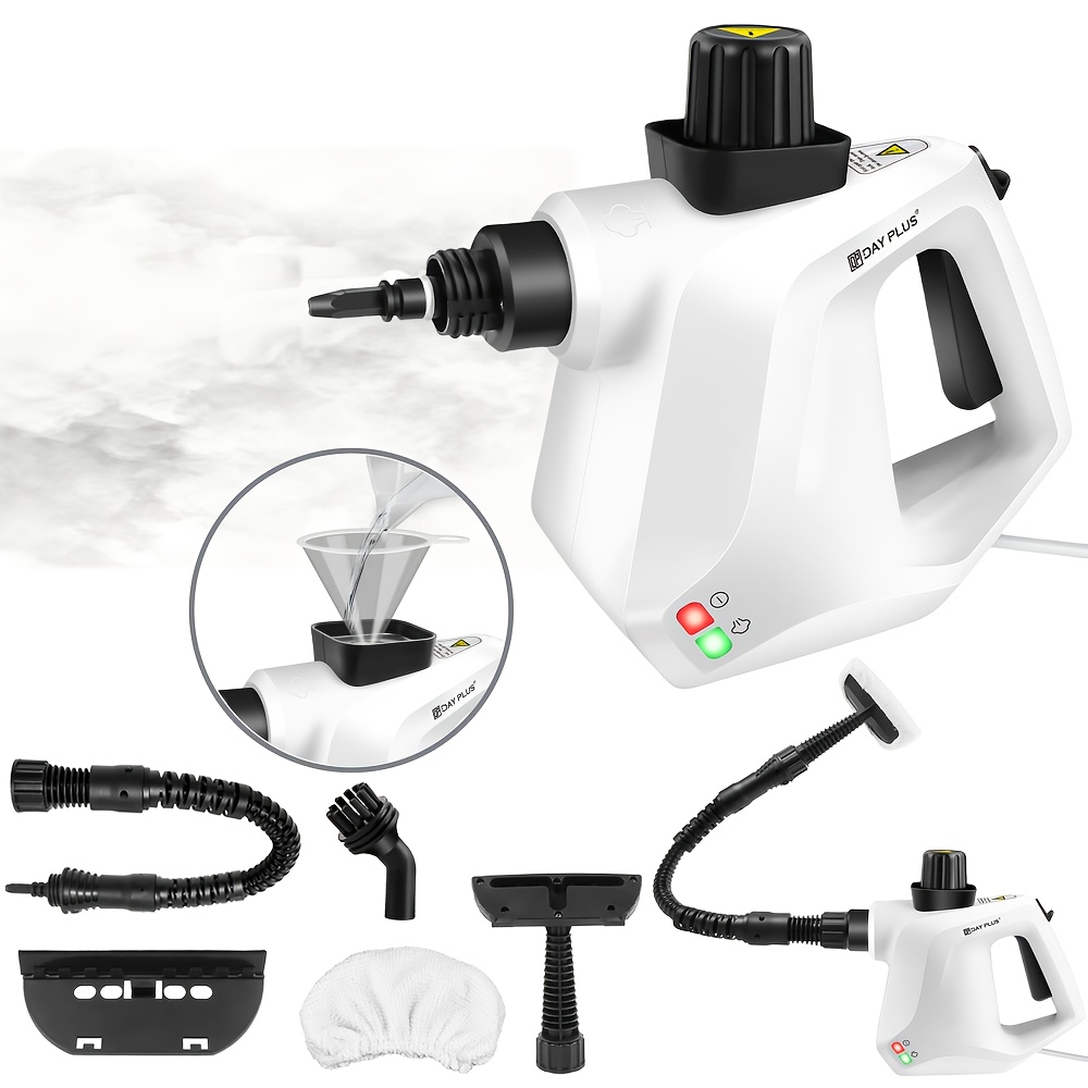 TEMU Handheld Steam Cleaner, Portable High Pressure Steam Cleaner With 400ml Capacity, Steam Cleaner With 11 Practical Accessories For Kitchen, Sofa,