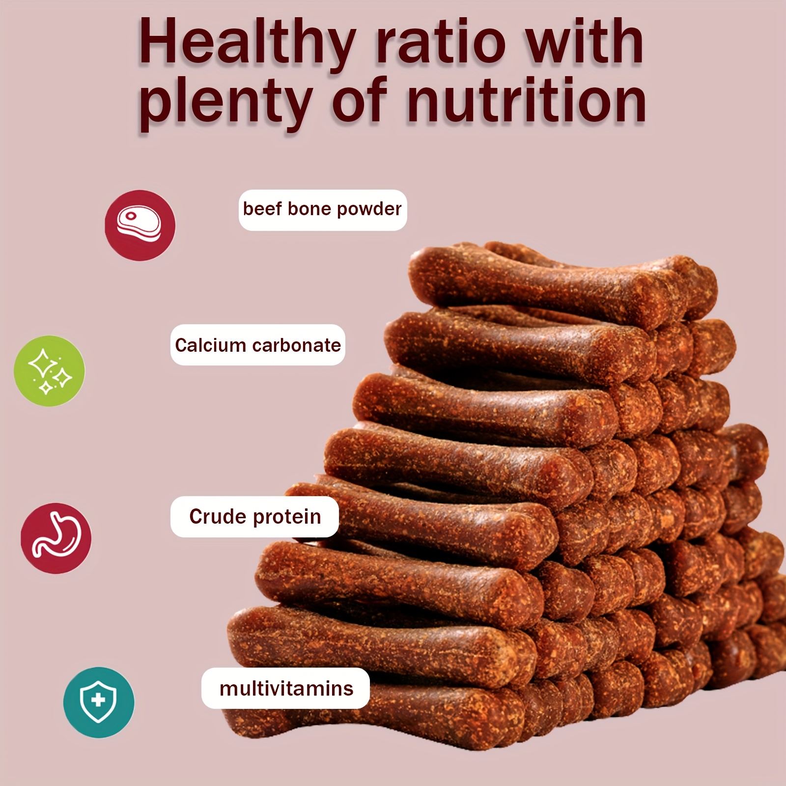 TEMU /5.29oz Dog Teeth Cleaning Chew Sticks - Durable Bone For Small & Large Breeds, Supplement, Training Treats | Bite-resistant For Puppy, Adult Dogs (teeth Grinding & Hairball Relief)