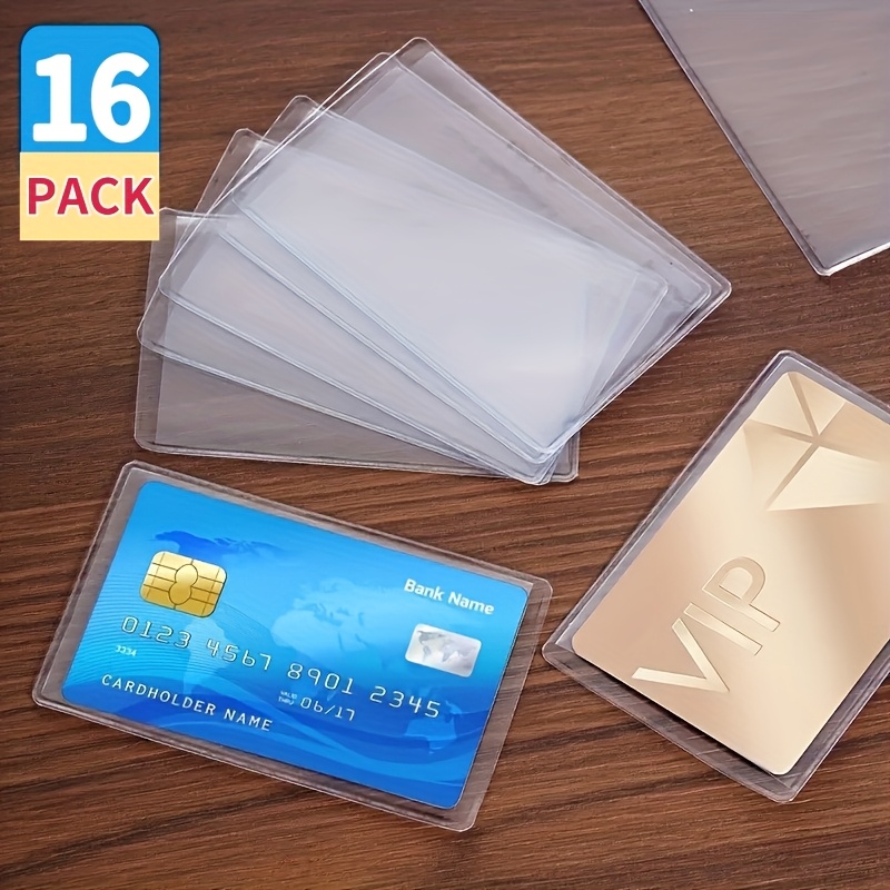 plastic card sleeves for wallets Trifold Wallet Inserts – 6 Page Credit Card Sleeves