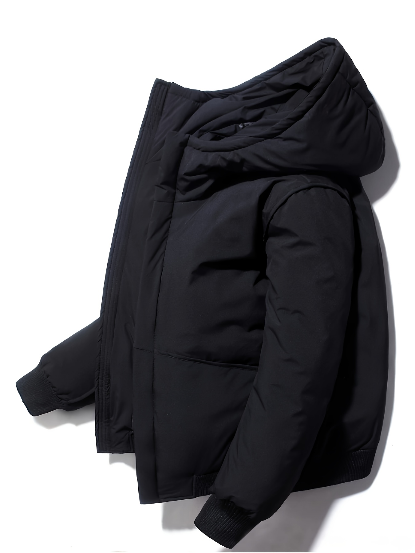 Men's Stylish Casual Winter Hooded Down Jacket with Pockets