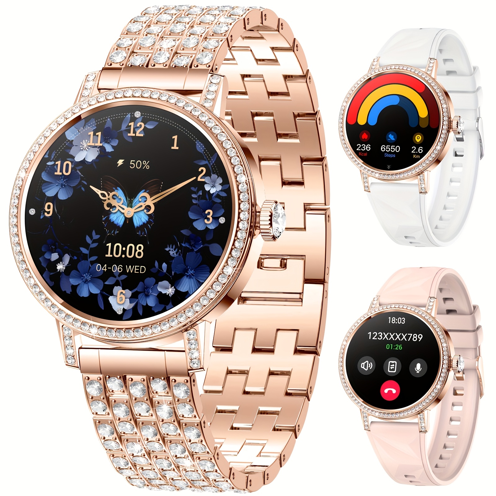 Ceas Smart Elegant Pentru Femei Hd De 1 27 Inch