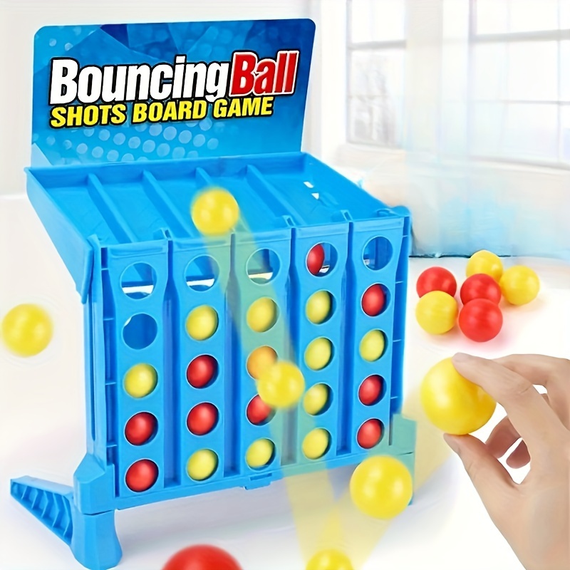 

Jumping Ball Shooting Board Game, Parent-child Interactive Toy, Educational Board Game, Win By Connecting 4 Balls, Family And Friends Are Happy, Improves Children's Logical Skills