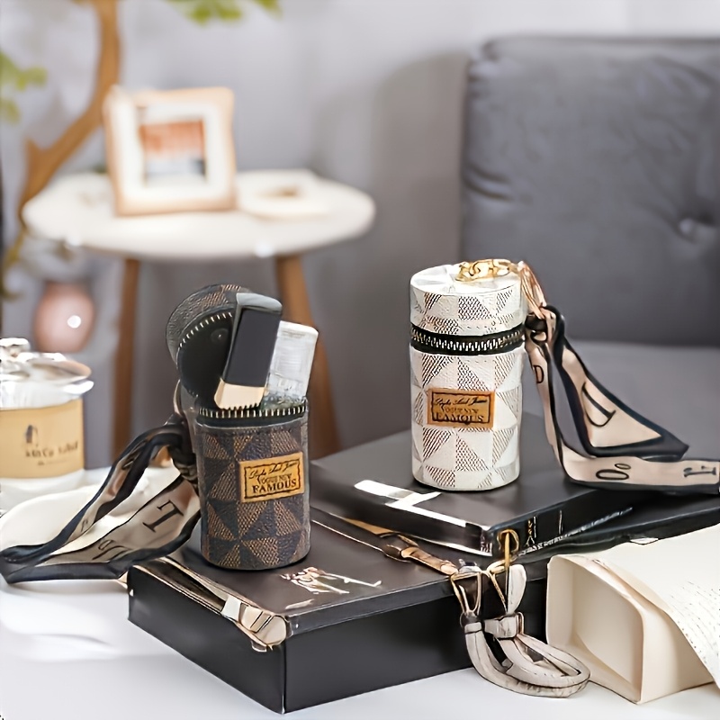 s multifunctional coin purse lipstick holder wallet golden Temu