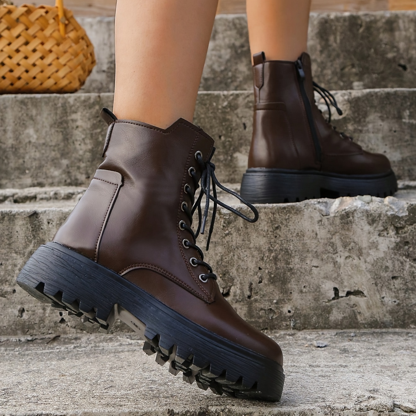 Fancy combat shop boots