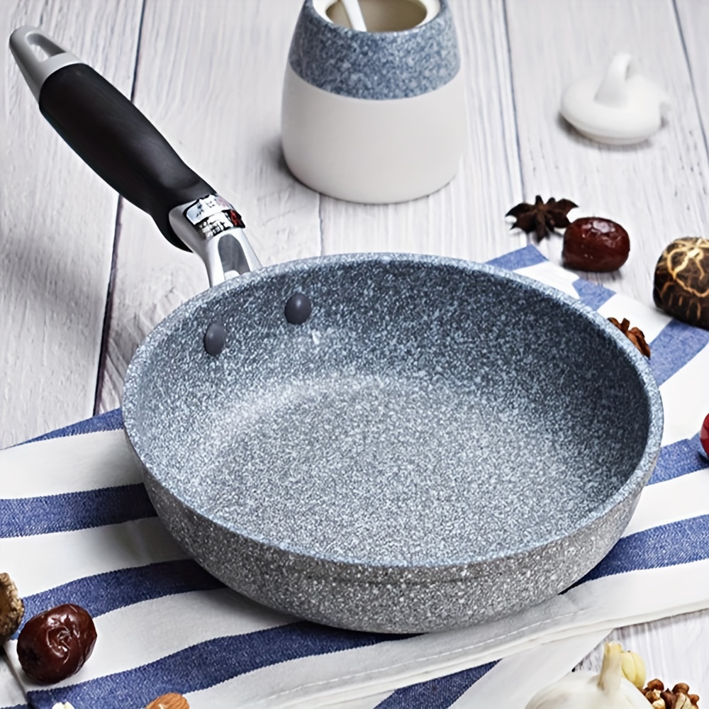 20cm non stick aluminum frying pan versatile for gas induction   durable with maifan stone coating easy clean