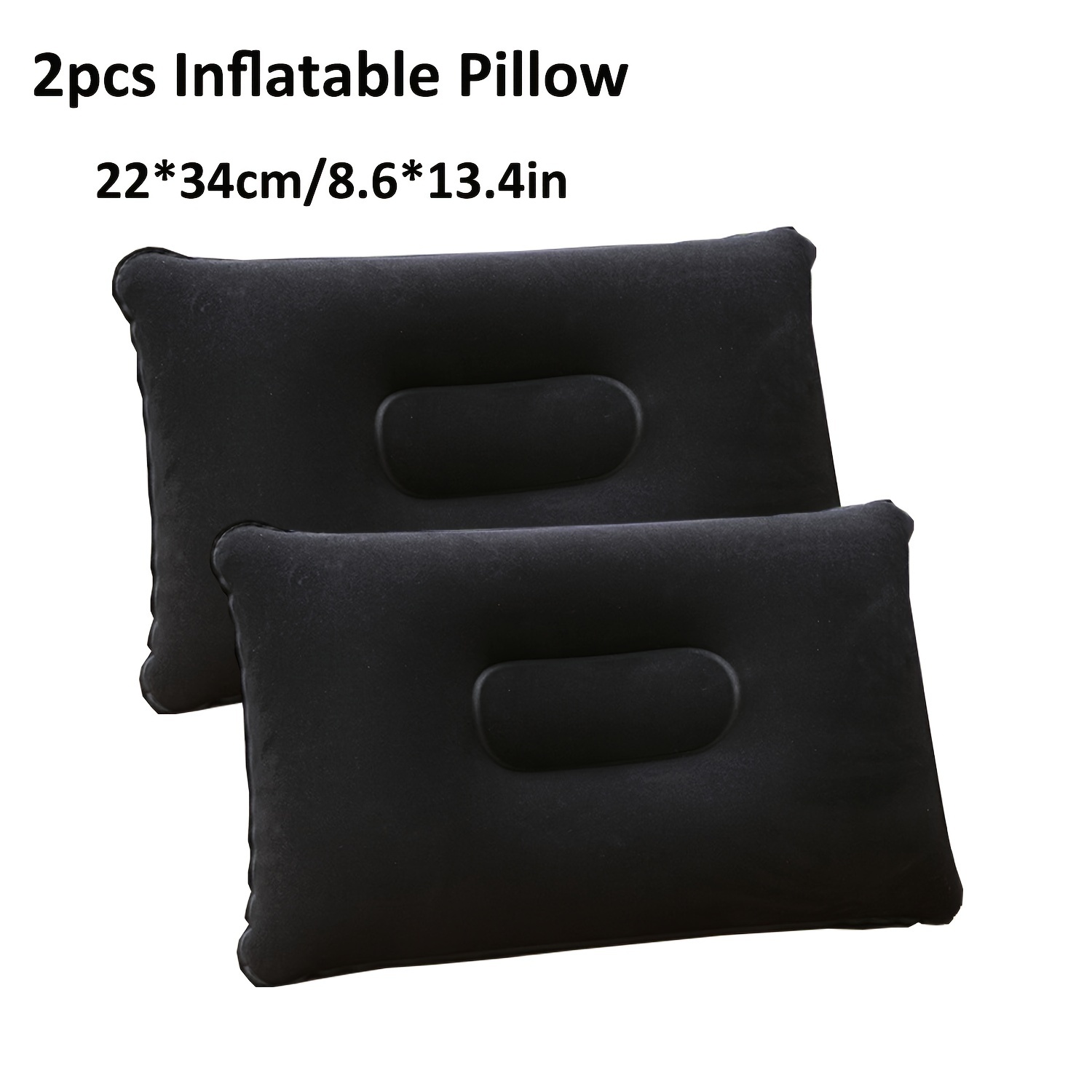 2 Inflatable Camping Pillows, Lightweight Travel Neck Pillow Set