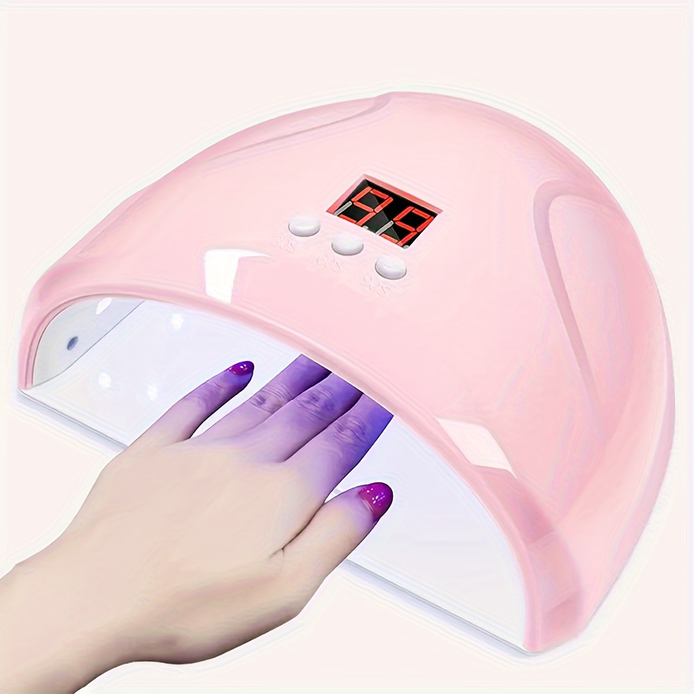 

Uv/led Nail Lamp, Gel Polish Dryer With 3 Timer Settings, Large Lcd Screen, Acrylic Gel Curing Light, Manicure Timer For Nail Art, Plastic Material