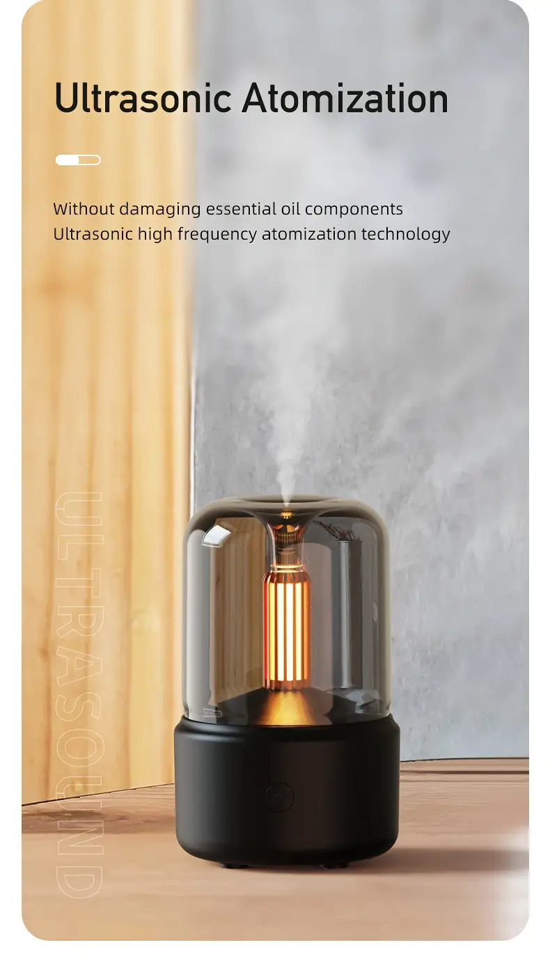technology humidifier   diffuser soft light bedside mood lamp for home and office 2 color options perfect christmas birthday holiday gift office decor stylish diffuser     mist output office workers Product details 1
