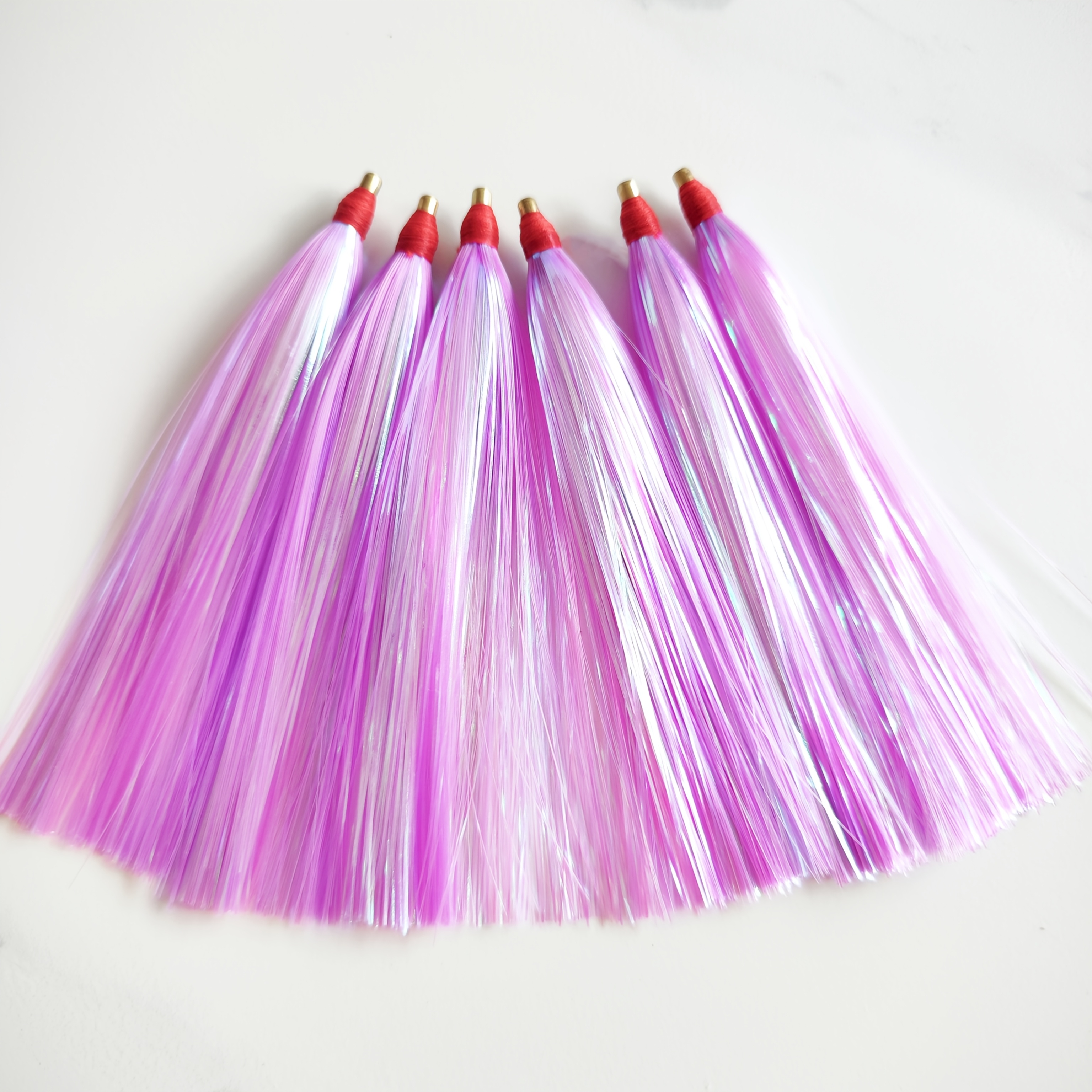 6 stuks kleurrijke glitter vishals koperen buis jig hoofden - Temu  Netherlands, image size:3072x3072