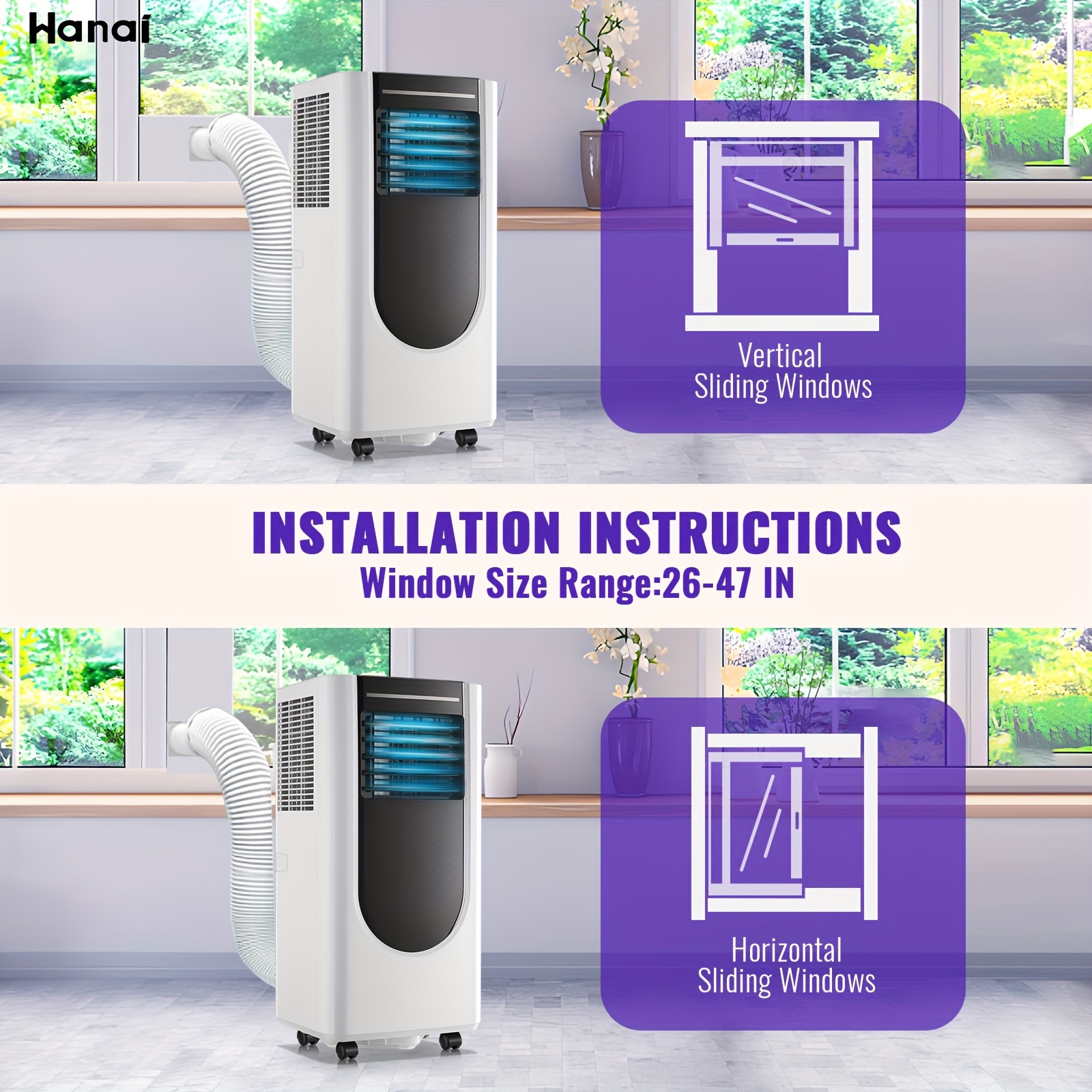 WANAI R 8000 BTU Portable Air Conditioner with Dehumidifier Air... product image 9
