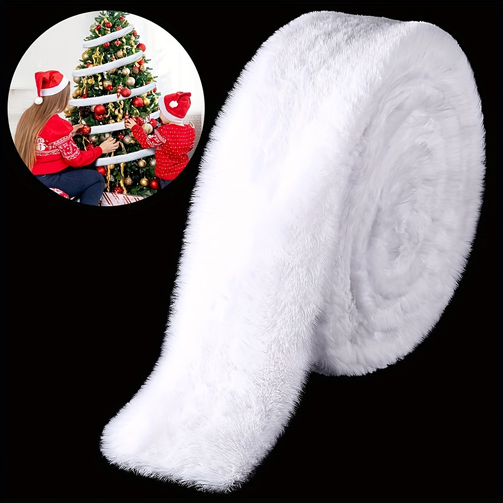 

1pc Rabbit Fur , 5cm X 150cm - For Christmas Tree Skirts & Diy Crafts