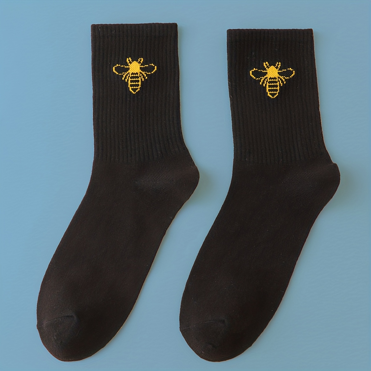 E-shop 1 Paar Damen-Bienen-Socken – Niedliche Bienen-Kostümsocken mit Bienenbeinen & Bienenkörper-Muster, originelle Socken für Geburtstage, Partys,