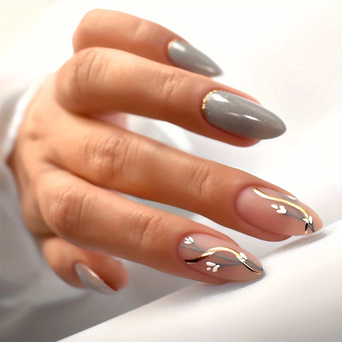 add a touch 4pcs 96pcs short almond shaped almond - Temu Japan