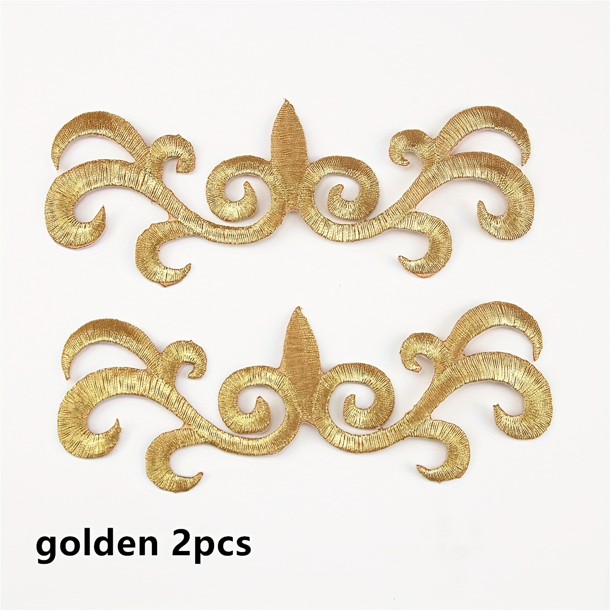 2pcs Hollow Embroidery Hot Melt Glue Small Size Cloth Patch Dress Hat Handmade Additions