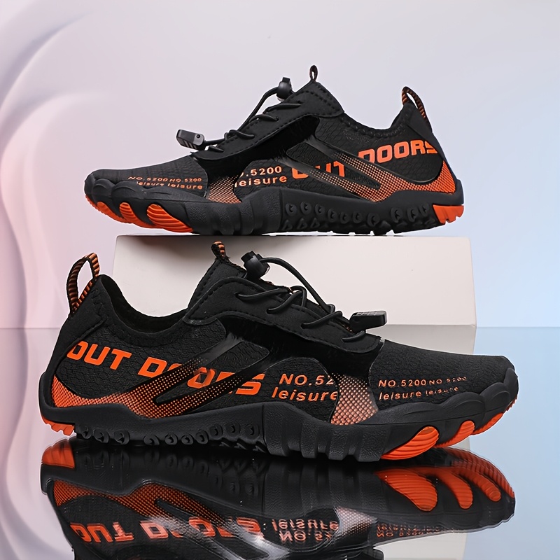 mens quick   shoes lightweight low cut outdoor sneakers suitable for hiking surfing fishing beach trekking breathable sole   summer river wading yoga swimming footwear casual athletic