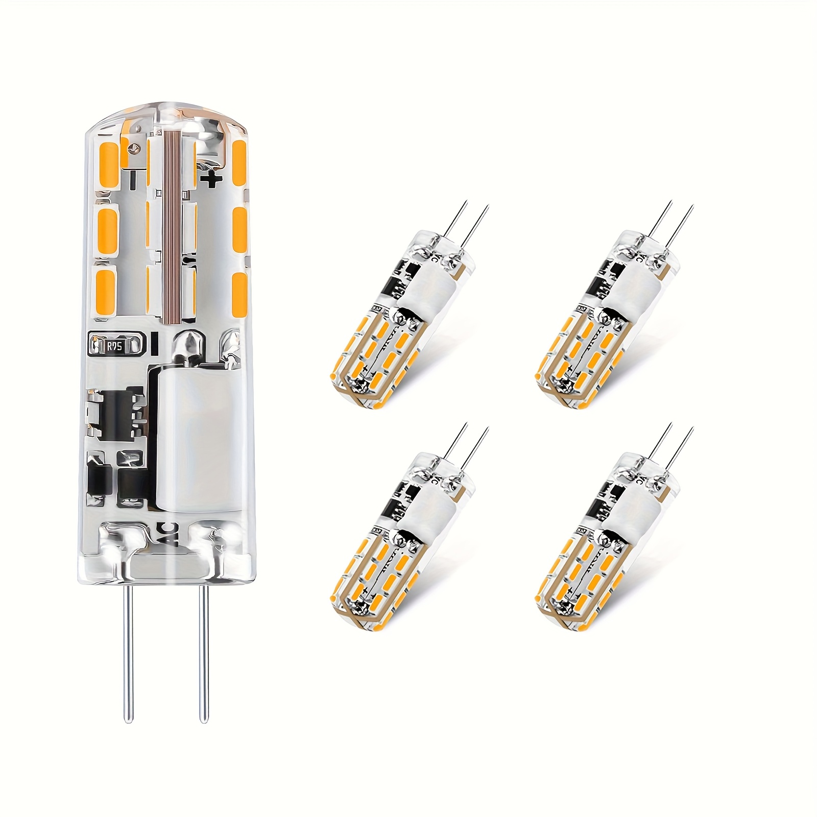 12pcs/5pcs G4 Led Light Bulb, 1w Ac/dc12v Warm White 2700k Cool White 6000k Non-dimmable, No Flickering Suitable For Home Lighting, Retail Lighting, And Public