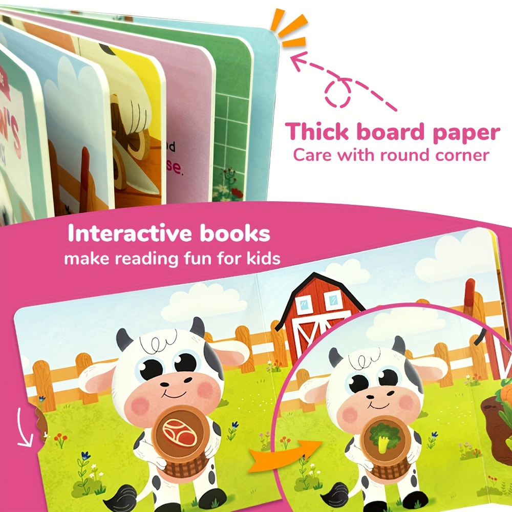 Baby Cow's Pizza Party Push-Pull Book for Good Behaviour