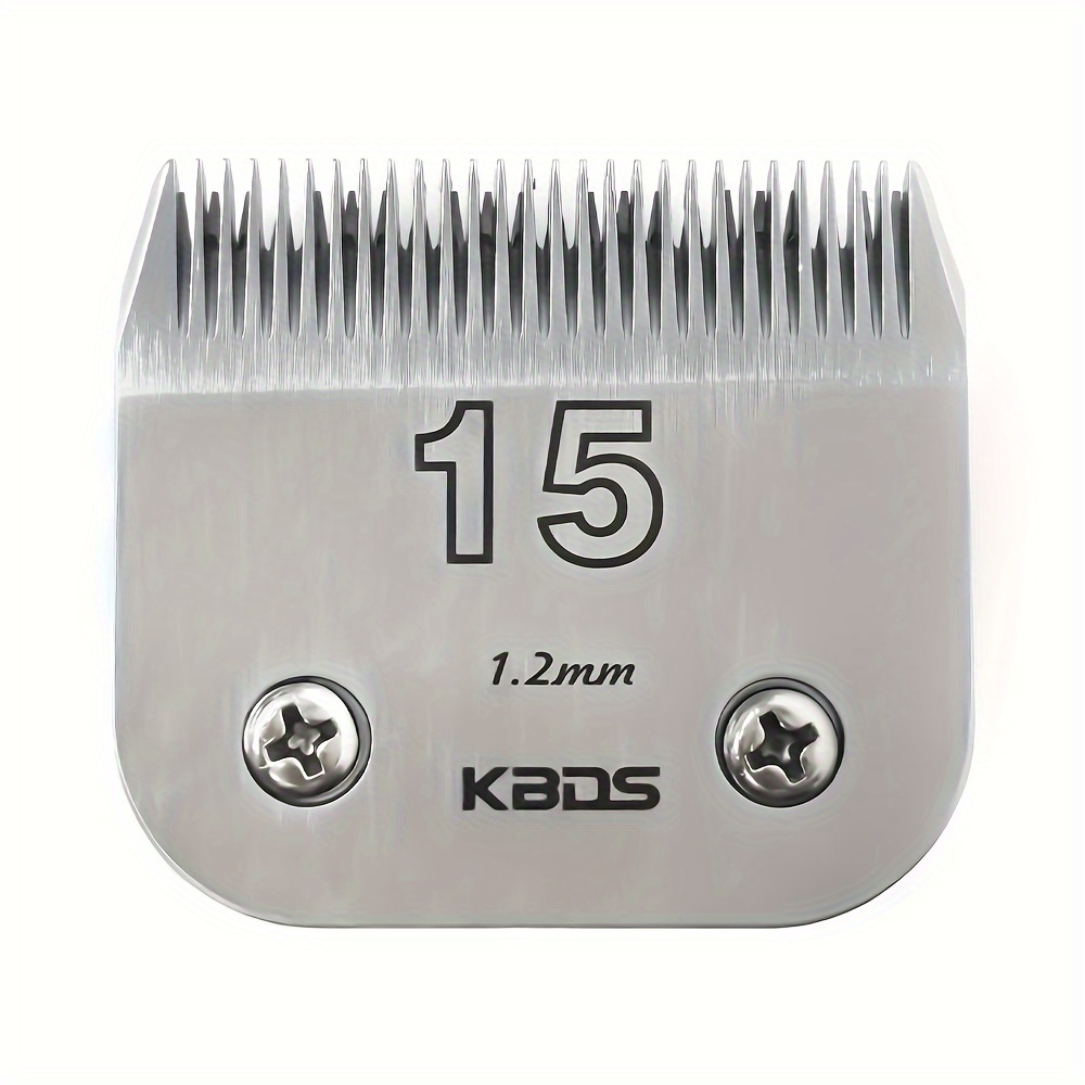 

Kbds #15 Premium High Carbon Steel Dog Clipper Blade, Fit For Andis, , Oster & More - 3/64'' (1.2mm) Precision Cut